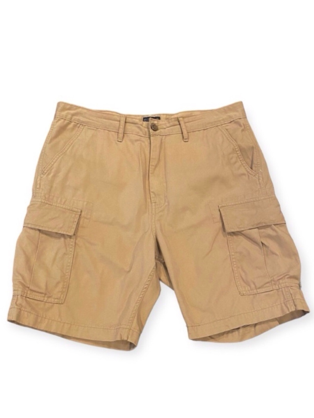 Levi’s Size 34 Cargo Shorts, Mens, Tan, Hiking, Walking, Outdoors, Pockets Twill